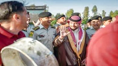 عقد قران ولي عهد الأردن الأمير حسين والسعودية رجوة آل سيف